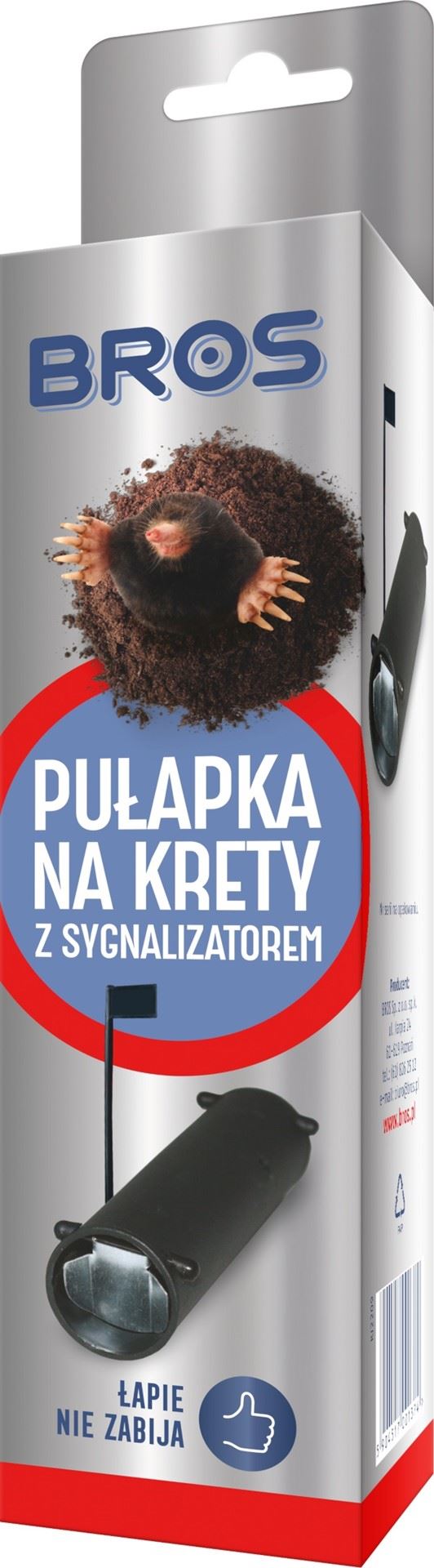 BROS-pułapka na krety z sygnalizatorem